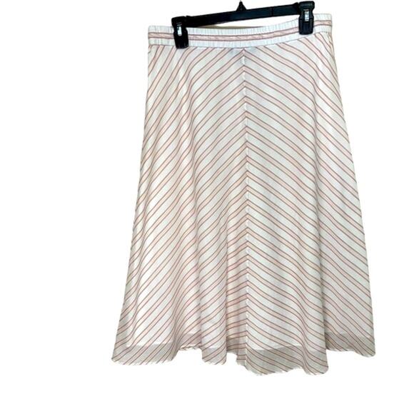 LAUREN RALPH LAUREN Mitered Stripe Berry Multi Lightweight Midi Shirt Size 8 - Picture 4 of 11